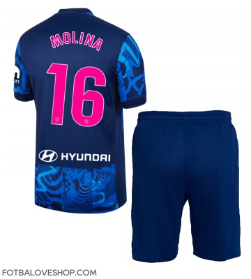 Atletico Madrid Nahuel Molina #16 Dětské Alternativní Dres 2024-25 Krátký Rukáv (+ trenýrky)